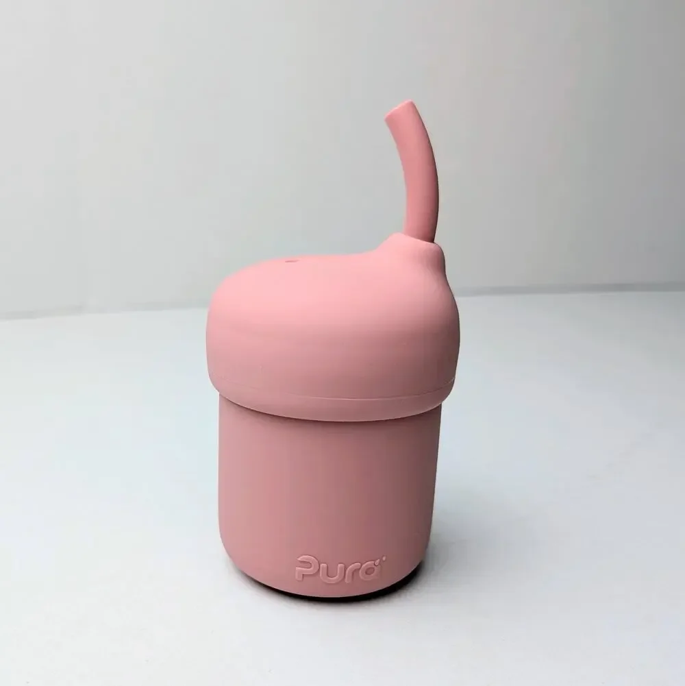 Pura, Zero Plastic, my-my Food Grade Silicone Sippy Cup - Training Cup, Reusable